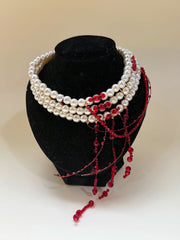 [Blood Curse] 耀如春华 Original Handcrafted Dark Gothic Spider Yīngluò Necklace and Hairpin for Hanfu & Halloween