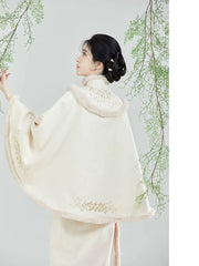 [Whispers of the Southern Bough] 南枝 Original Song Style Hanfu Set with Embroidered Cape & Spinning Skirt