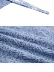 [Seaside Sketchbook] 海风写生 Original Song Style Hanfu Set with Sun Shirt, Textured Camisole & Three-Pleat Skirt