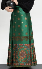 [The Joy of the Koi] 观鱼知乐 Original Ming Style Square-Collar Coat & Zhuanghua Mamian Skirt Set