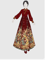 [The Phoenix Brocade] 锦凤 Original Ming Style Hanfu Set for Wedding & Toasting Ceremonies