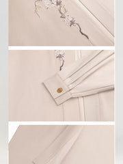 [Urban Diary] 城市日记 Original Song Style Commuter Hanfu Set with Trench Coat Robe & Three-Pleat Skirt