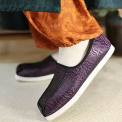 [Order] 联名系列方舄 Original Joint Collection Men's Hanfu "Fangxi" Square-Toe Scholar Shoes - Song & Ming Style