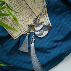 [The Swordsman Chirp] 侠客啾 Original Double-Sided Embroidery Bird Pendant & Jinbu Bag Charm