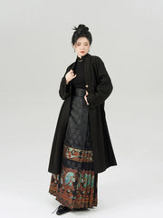 [Ascending Cloud Dragon] 登云龙 Original Ming Style Hanfu Set - Neo-Chinese Red Mamian Skirt Wedding Attire with Half Turtleneck Shirt