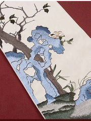 [Crimson Court] 宫墙 Original Song Style Hanfu Set for Engagement Ceremonies with Round-Collar Jacket & Spinning Skirt