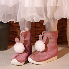 [A Bright Future] 前兔无量 Original Bunny-Themed Hanfu Boots with "Dengyun" Tiered Soles