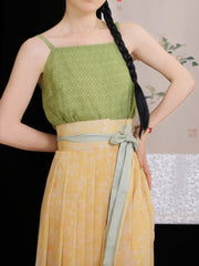 [Whispering Brook Deer] 鹿鸣溪 Original Tang Style Camisole Inner Wear with Floral Prints