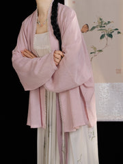 [Whispering Brook Deer] 鹿鸣溪 Original Pearl Airplane Sleeve Cardigan