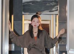 [Silken Reverie] 丝慕 Original Hanfu Set with Wide-Leg Pants & Airplane Sleeve Top