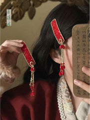 [Exotic Tassel] 异域名族风 Exotic Etnic Style Long Tassel Hair Clip/Earcuff for Hanfu & Modern Wear