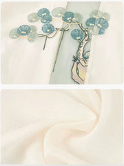 [A Journey Through Verdant Hills] 青山行 Original Hanfu-Inspired Slip Dress & Outer Shirt Set