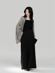 [Floating Moon] 浮月 Wei-Jin & Northern Dynasties Pleated Robe Set with T-shirt & Song Pants