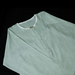[Whispering Brook Deer] 鹿鸣溪 Original Ming Style Cotton Jacquard Shirt