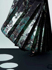 [Azure Feather Messenger] 青羽 Original Ming Style Hanfu Set with Mythical Bird Mamian Skirt