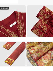[The Phoenix Brocade] 锦凤 Original Ming Style Hanfu Set for Wedding & Toasting Ceremonies
