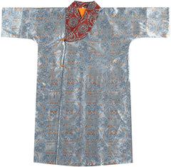 [Tang Dynasty Bird's Nest Brocade Robe] 谜阿凰 对鸟团窠纹锦袍 Tang-Style Pī'ǎo Robe with Bird Medallions and Black Tea Base Layer for Autumn/Winter