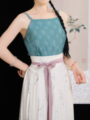 [Whispering Brook Deer] 鹿鸣溪 Original Tang Style Camisole Inner Wear with Floral Prints