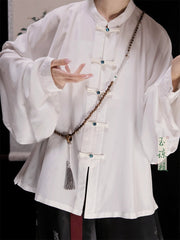 [Zen Sandalwood] 古风禅意 Fragrant Sandalwood Beaded Crossbody Necklace for Hanfu