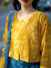 [Verdant Branches] 枝枝 Reversible Tang Style Cotton Top & Skirt Set for Spring/Summer