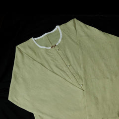 [Whispering Brook Deer] 鹿鸣溪 Original Ming Style Cotton Jacquard Shirt