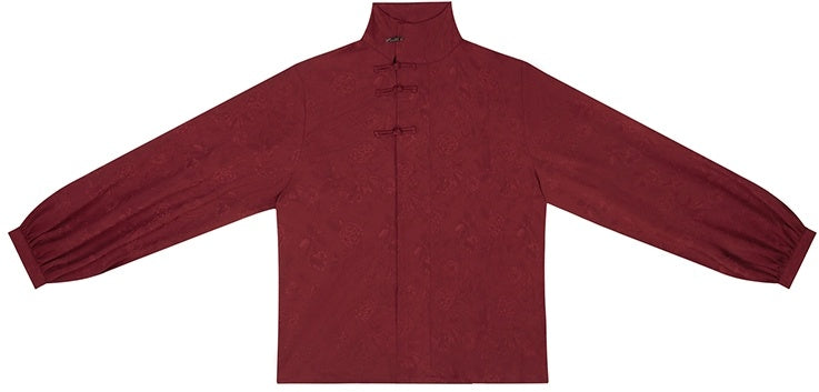 [Ascending Cloud Dragon] 登云龙 Original Ming Style Hanfu Set - Neo-Chinese Red Mamian Skirt Wedding Attire with Half Turtleneck Shirt