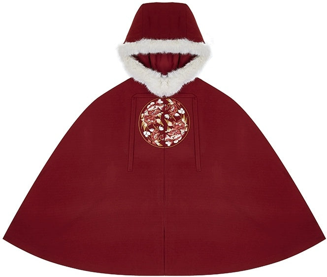 [Stellar Fire] 火离 Original Ming Dynasty Hanfu Set with Cape, Embroidered Robe & Mamian Skirt for Autumn/Winter & New Year