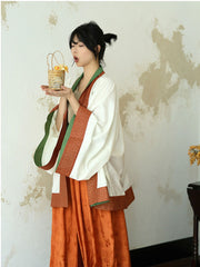 [Chameleon Silk] 双面穿宋貉袖 Reversible Song Style Raccoon Sleeve Robe