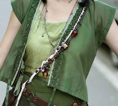 [Forest Sprite] 森灵 Original Tang Dynasty Plant-Themed Hanfu Set with Beizi Robe & Gore Skirt