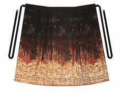 [Cinnabar] 丹砂 Original Design Ming Dynasty Hanfu Set with Stand-Collar Knit Bolero and Mamian Skirt