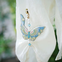 [The Misty Depth] 云深雾浅 Original Double-Sided Embroidery & Beaded Magnetic Sleeve Holder for Hanfu