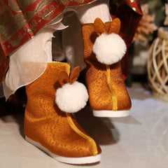 [A Bright Future] 前兔无量 Original Bunny-Themed Hanfu Boots with "Dengyun" Tiered Soles