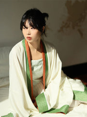 [Chameleon Silk] 双面穿宋貉袖 Reversible Song Style Raccoon Sleeve Robe