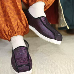 [Order] 联名系列方舄 Original Joint Collection Men's Hanfu "Fangxi" Square-Toe Scholar Shoes - Song & Ming Style