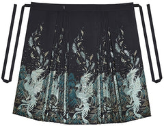 [Azure Feather Messenger] 青羽 Original Ming Style Hanfu Set with Mythical Bird Mamian Skirt