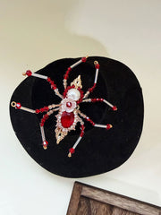 [Blood Curse] 耀如春华 Original Handcrafted Dark Gothic Spider Yīngluò Necklace and Hairpin for Hanfu & Halloween