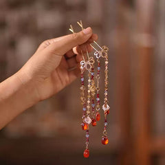 [Phoenix Suitor] 耀如春华 Dazzling Spring Elegance Tang/Ming Style Hair Crown and Accessory Set