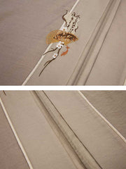 [Ink Wash Scroll] 旧书墨染 Original Hanfu Set with Straight-Sleeve Robe & Slip Dress