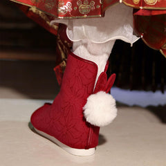 [A Bright Future] 前兔无量 Original Bunny-Themed Hanfu Boots with "Dengyun" Tiered Soles