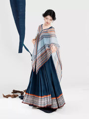 [Journey to the Clouds] 赴云端 Dong Ethnic Style "Paired Birds" Shawl Shirt & Pleated Slip Dress Set