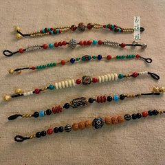 [The Tibetan Echo] 臧式 Original Tibetan Style Natural Stone Bodhi Bead Woven Bracelet with Bells