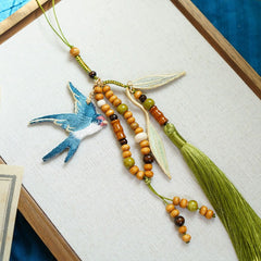 [Swallows Over the River] 江上燕 Original Bamboo Embroidery Qipao Lapel Press & Hanfu Waist Ornament