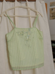 [Green Plum Serenity] 青梅 Original Ming Style Round-Collar Shirt & Camisole Set with Song Pants