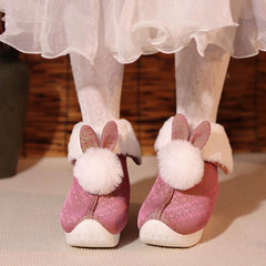 [A Bright Future] 前兔无量 Original Bunny-Themed Hanfu Boots with "Dengyun" Tiered Soles