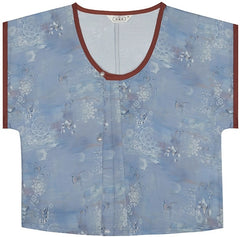 [City of Jade] 碧城 Original Tang Dynasty Hanfu Set with Dunhuang Print Beizi Robe & Eight-Gore Skirt