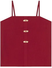 [Cinnabar] 丹砂 Original Design Ming Dynasty Hanfu Set with Stand-Collar Knit Bolero and Mamian Skirt