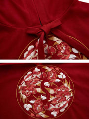 [Stellar Fire] 火离 Original Ming Dynasty Hanfu Set with Cape, Embroidered Robe & Mamian Skirt for Autumn/Winter & New Year
