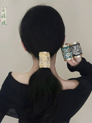 [Embroidered Blooms] 国风布艺刺绣花朵发钗 Chinese Style Cloth Art Flower Hairpin for Hanfu & Qipao