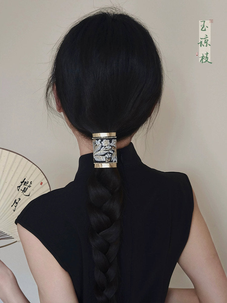 [Embroidered Blooms] 国风布艺刺绣花朵发钗 Chinese Style Cloth Art Flower Hairpin for Hanfu & Qipao