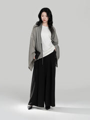 [Floating Moon] 浮月 Wei-Jin & Northern Dynasties Pleated Robe Set with T-shirt & Song Pants